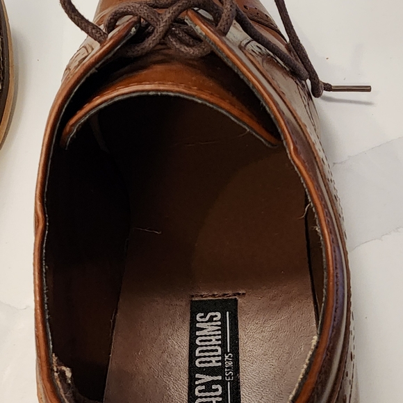 Excellent Condition Stacy Adams Dickinson Cap Toe Oxford Mens Dress Shoe(Cognac) - Picture 6 of 11